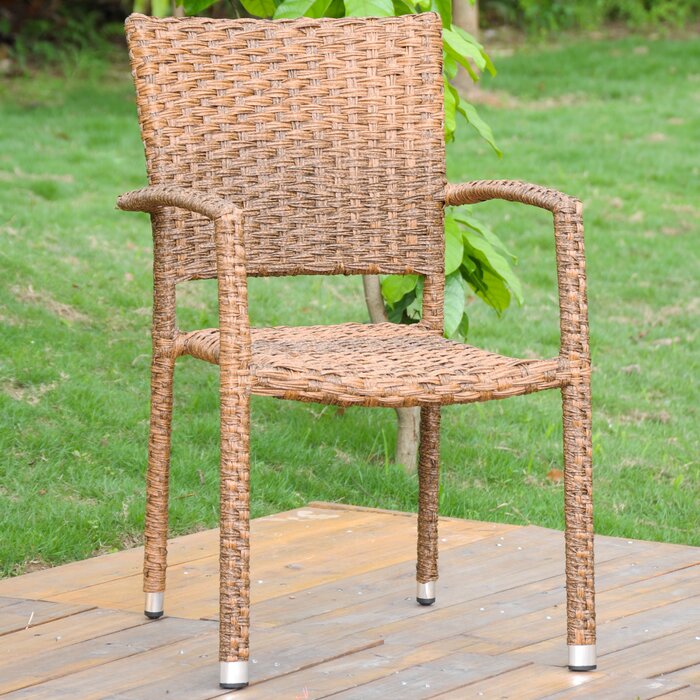 Ebern Designs Douglaston Stacking Patio Dining Chair Reviews Wayfair